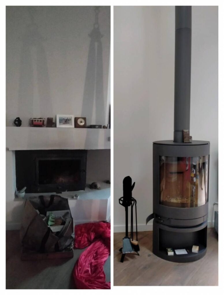 Remplacement insert par poêle à bois