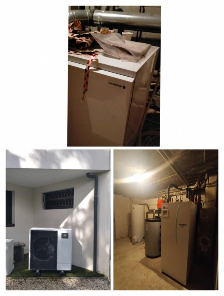 Installation d&apos;une pompe à chaleur